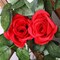 5 Pcs Flower Spring Garland Artificial Rose Floral Garland Flower Vine with Flowers Garlands Decorations Floral Decor (Red)
